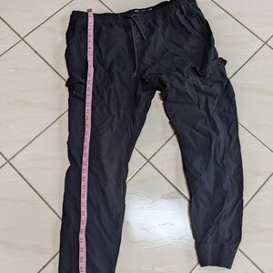 Men's Black Drawstring Jogger Pants